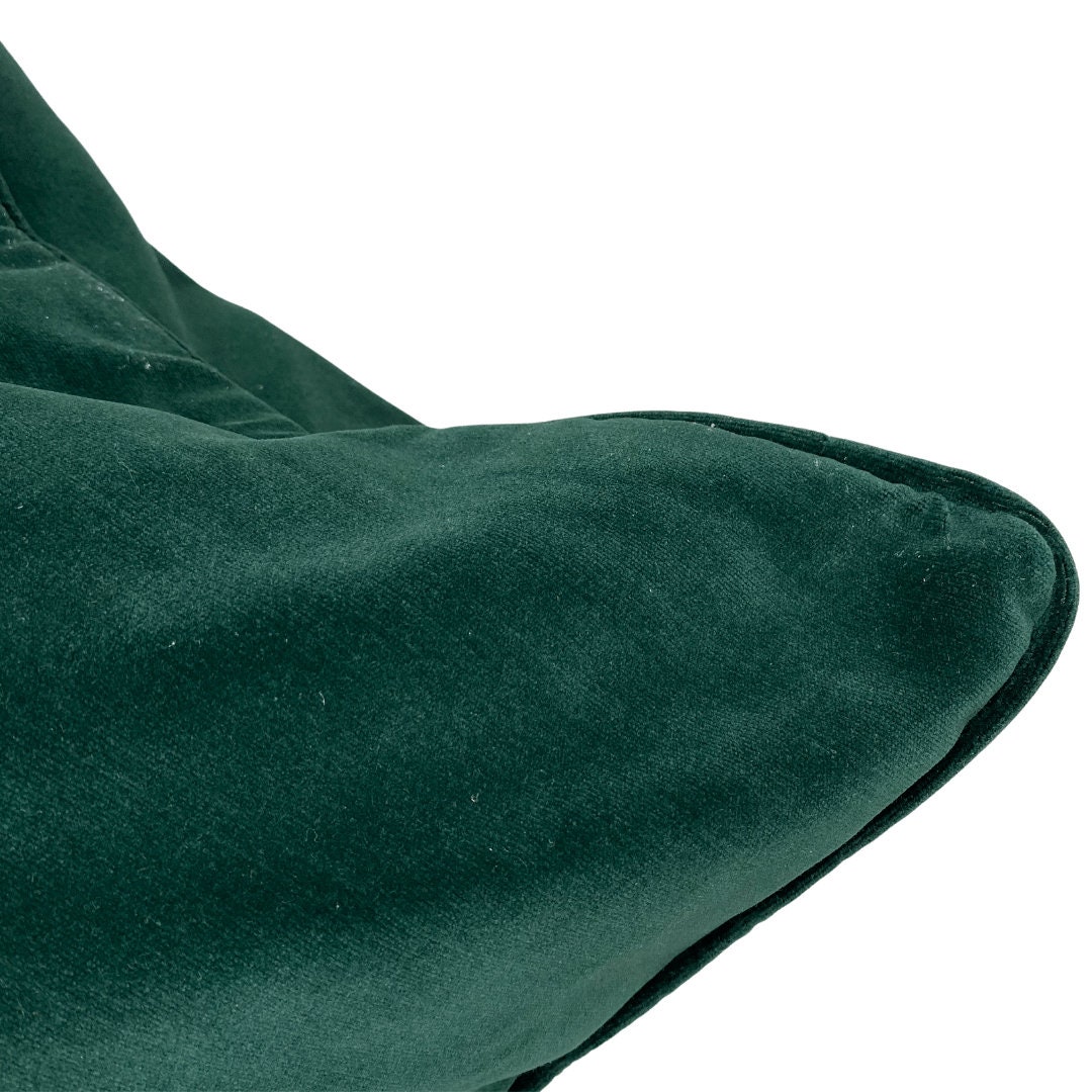 Green Velvet Cushion Covers 50 X 50 Cm Emerald Green With - Etsy UK