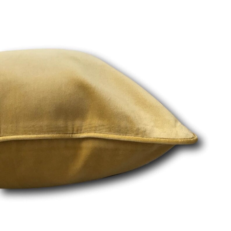 Mustard Velvet Cushion Pillow Covers 50 x 50 cm Etsy