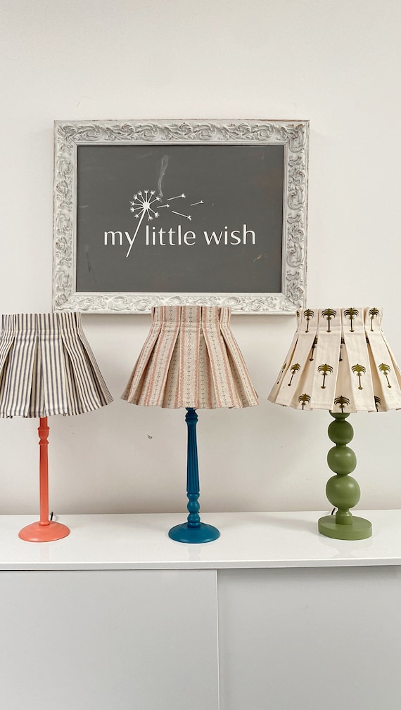 Box pleat lamp shade deals