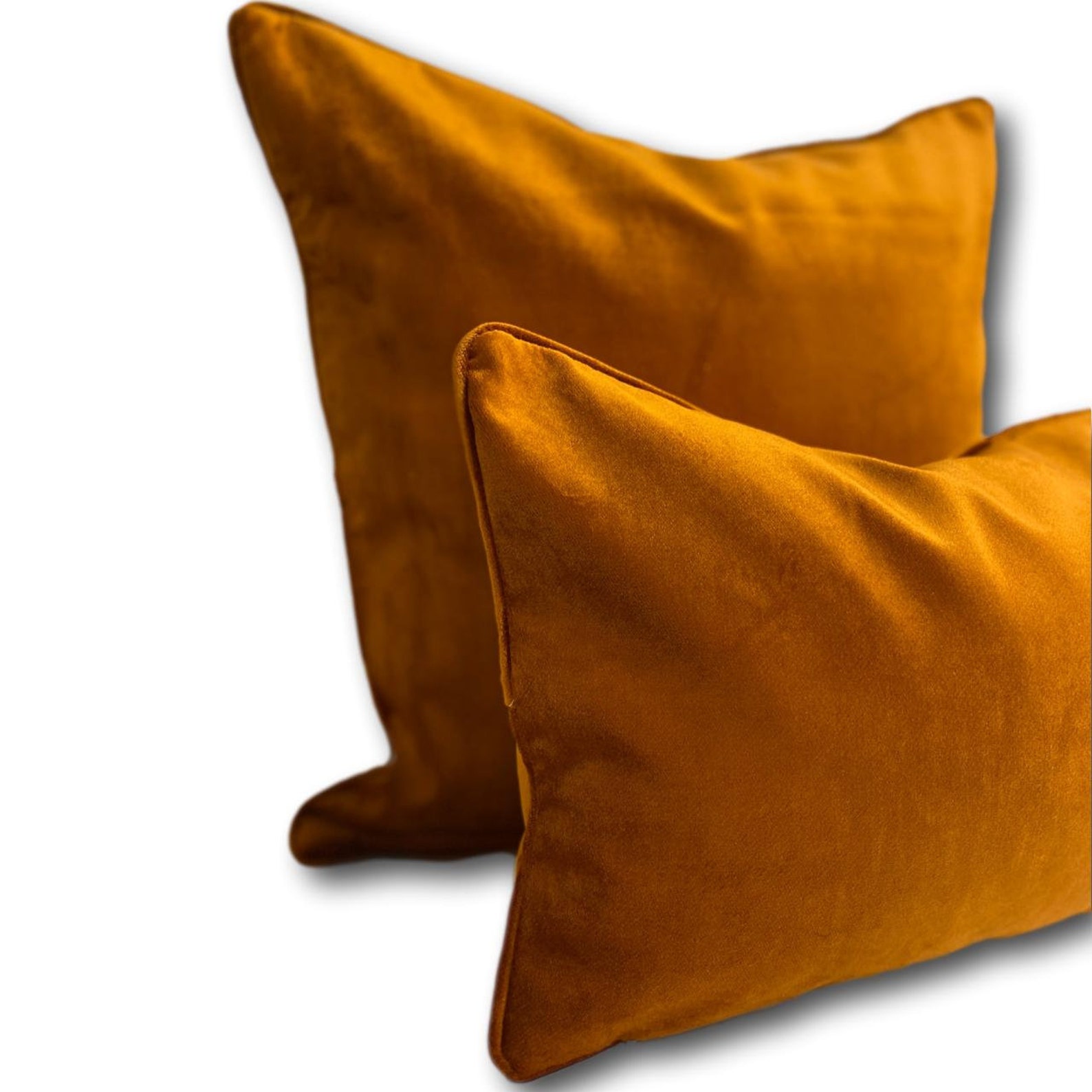 Velvet Cushion Covers 50 X 50 Cm Rust Orange Burnt Orange Etsy UK