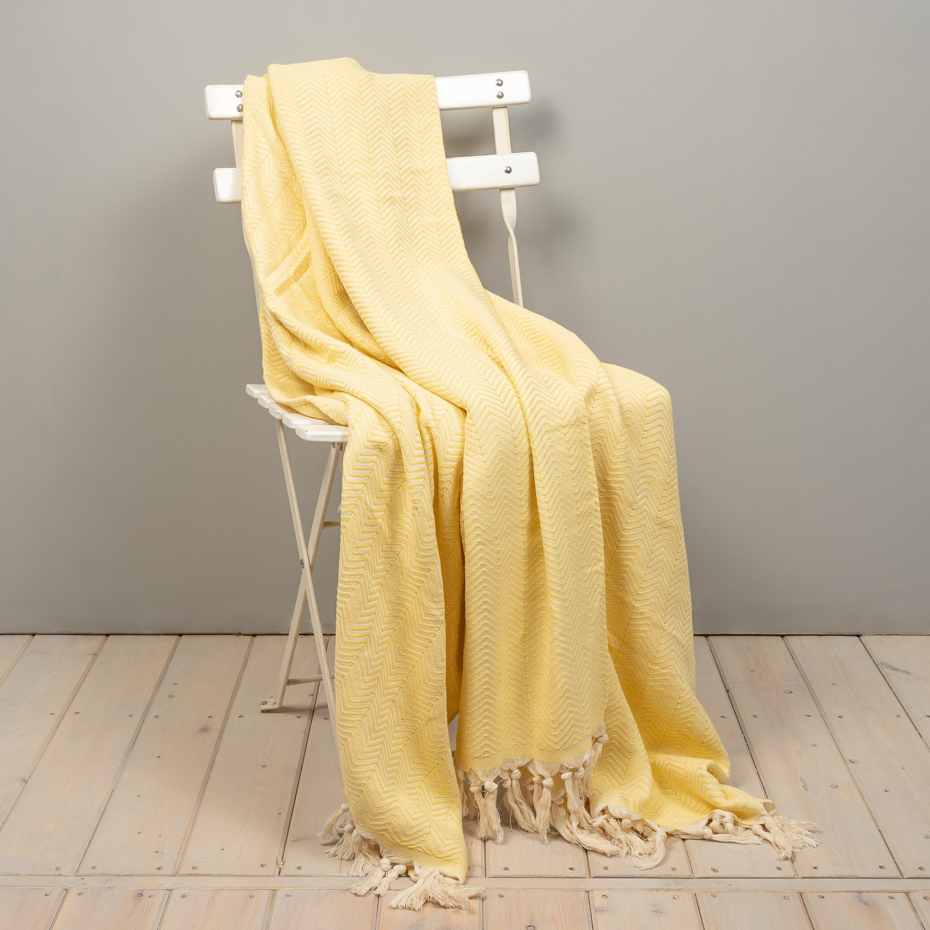 Multiple Coloured Recycled Cotton Herringbone Throw Blanket Etsy