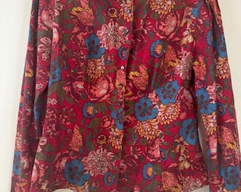 Laura Ashley Button up Floral Top
