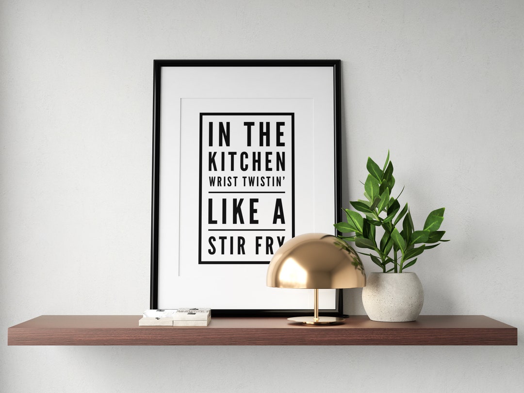 Printable Typography Stir Fry Migos Lyrics 8x10 Inch INSTANT DOWNLOAD