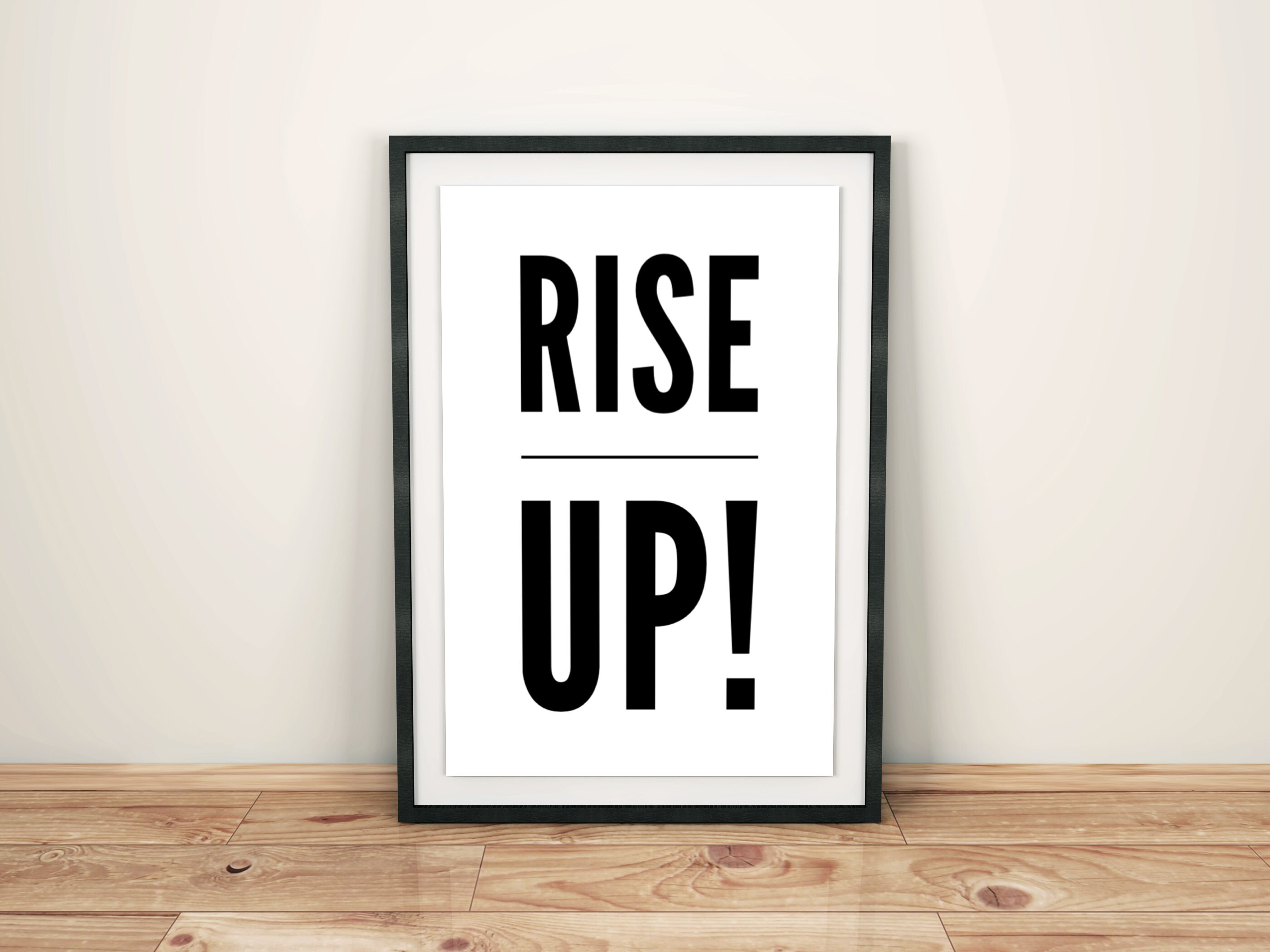 Printable Typography Hamilton Lyrics "rise Up!" Home Decor Sign 11x14 ...