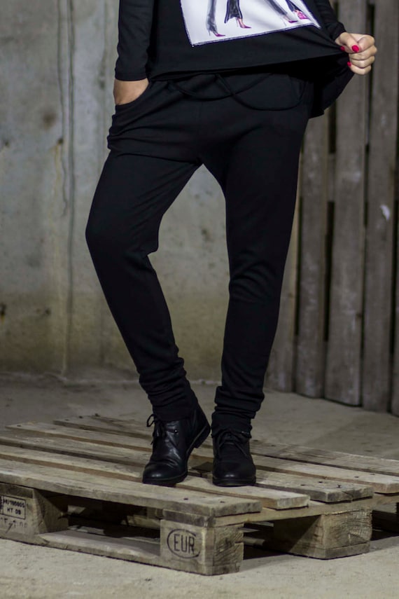 trendy black trousers