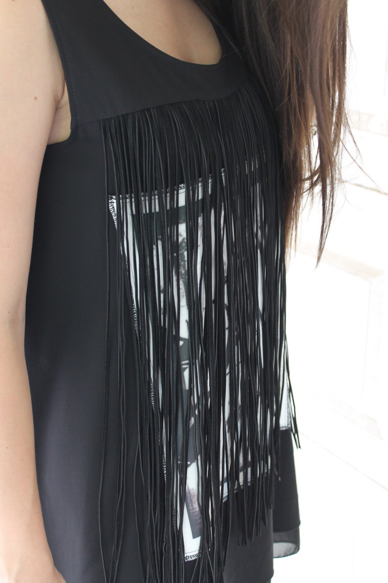Macrame Graphic Tunic by Silvia Monetti