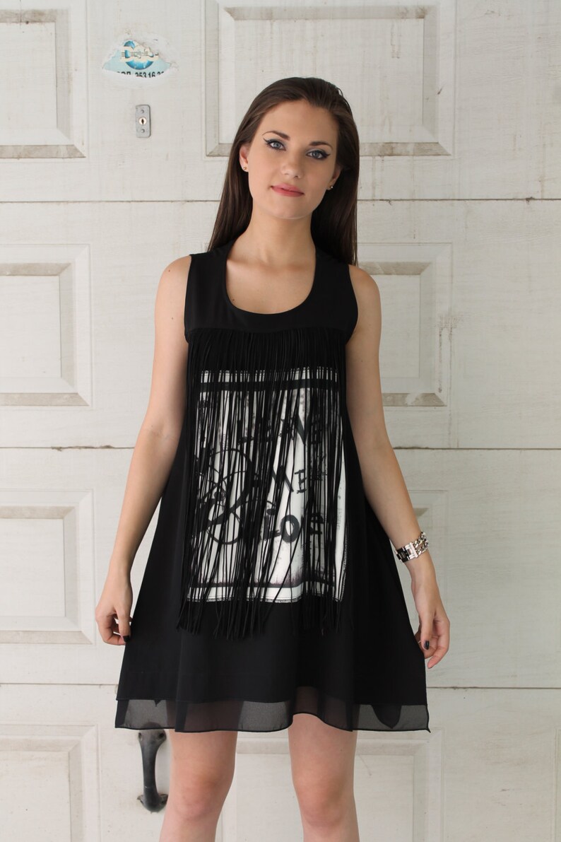 Macrame Graphic Tunic by Silvia Monetti