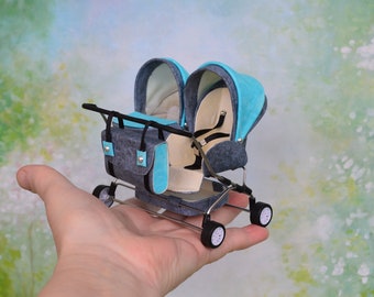 barbie doll double stroller