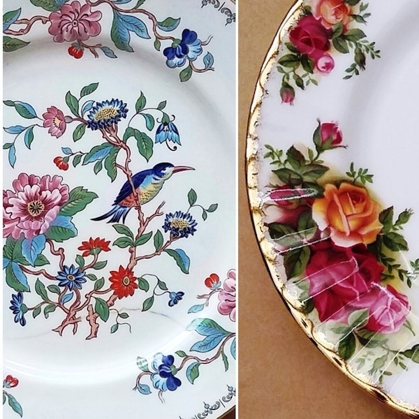 AYNSLEY Pembroke & Royal Albert Old Country Roses, Plates, Creamer, Choice, Kitchen Dining, Replacements, Fabulous Dinnerware, Home Decor