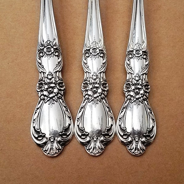 Rogers HERITAGE Silver Plate Flatware, Vintage Silverware, Place & Serving, Kitchen Dining Home Decor, Replacements, Jewelry Craft Gift