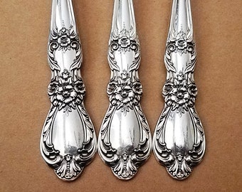 Rogers HERITAGE Silver Plate Flatware, Vintage Silverware, Place & Serving, Kitchen Dining Home Decor, Replacements, Jewelry Craft Gift