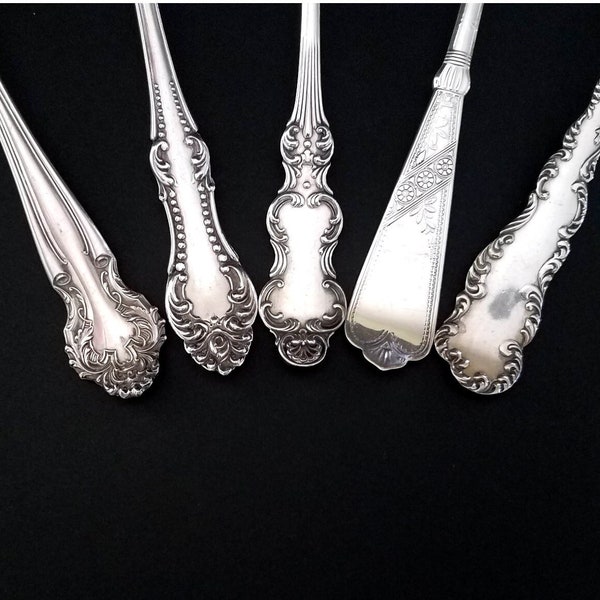 Ornate Silverplate Casserole Serving Spoons, Cedric, Carlton, Flemish, Newport, Cromwell, Kitchen Dining, Silverplate Flatware, Replacements
