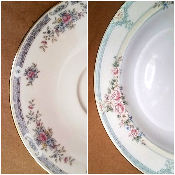 Vintage NIKKO Chelsea & Royal Dalton Rebecca, Fine China, Saucer Plates, Kitchen Dining, Replacements, Floral Bone China, Home Decor, Gift