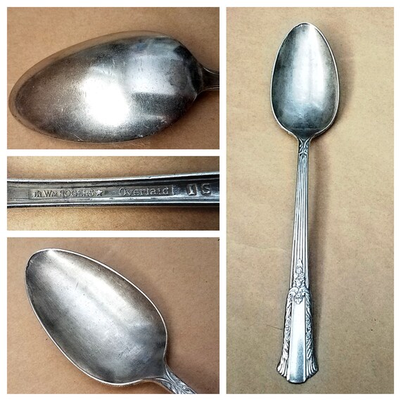 Vintage 1940 IS Wm Rogers Silver Plated Ice Tea Spoon Treasure 