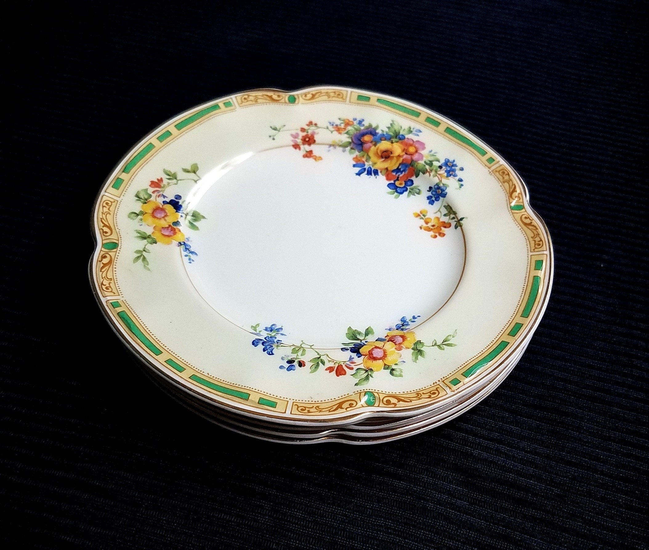 Johnson Bros Pareek China ROMANCE Pattern Bread & Butter Etsy