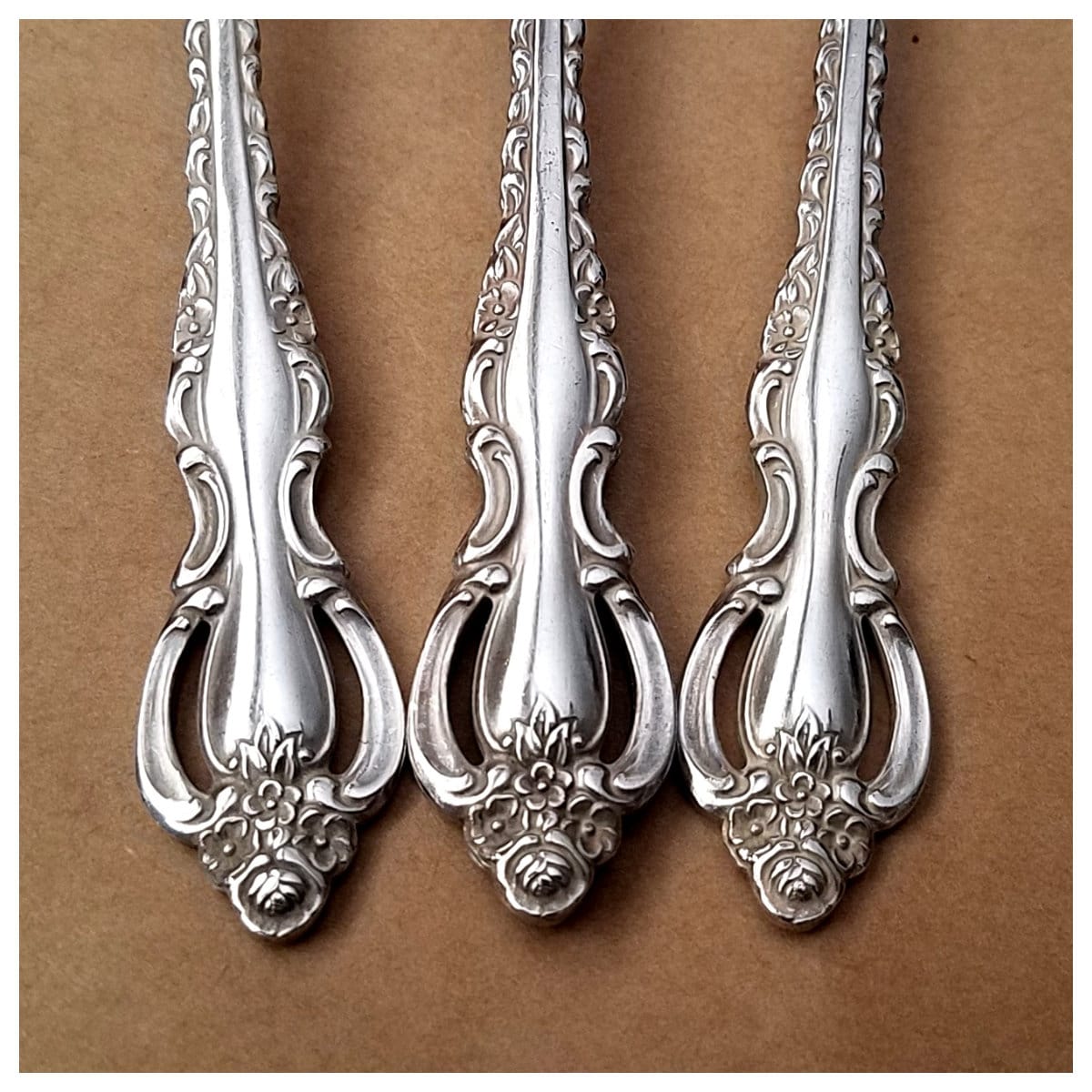 1969 COUNTESS Silverplate Flatware, Vintage Floral Deepsilver Silverware,  Kitchen Dining, Replacements, Home Decor, French Cottage, Jewelry