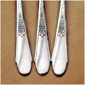 1941 GARDENIA Silverplate Flatware: Vintage Floral Silverware, Shabby Chic Decor, Silverware Jewelry, Floral Pattern