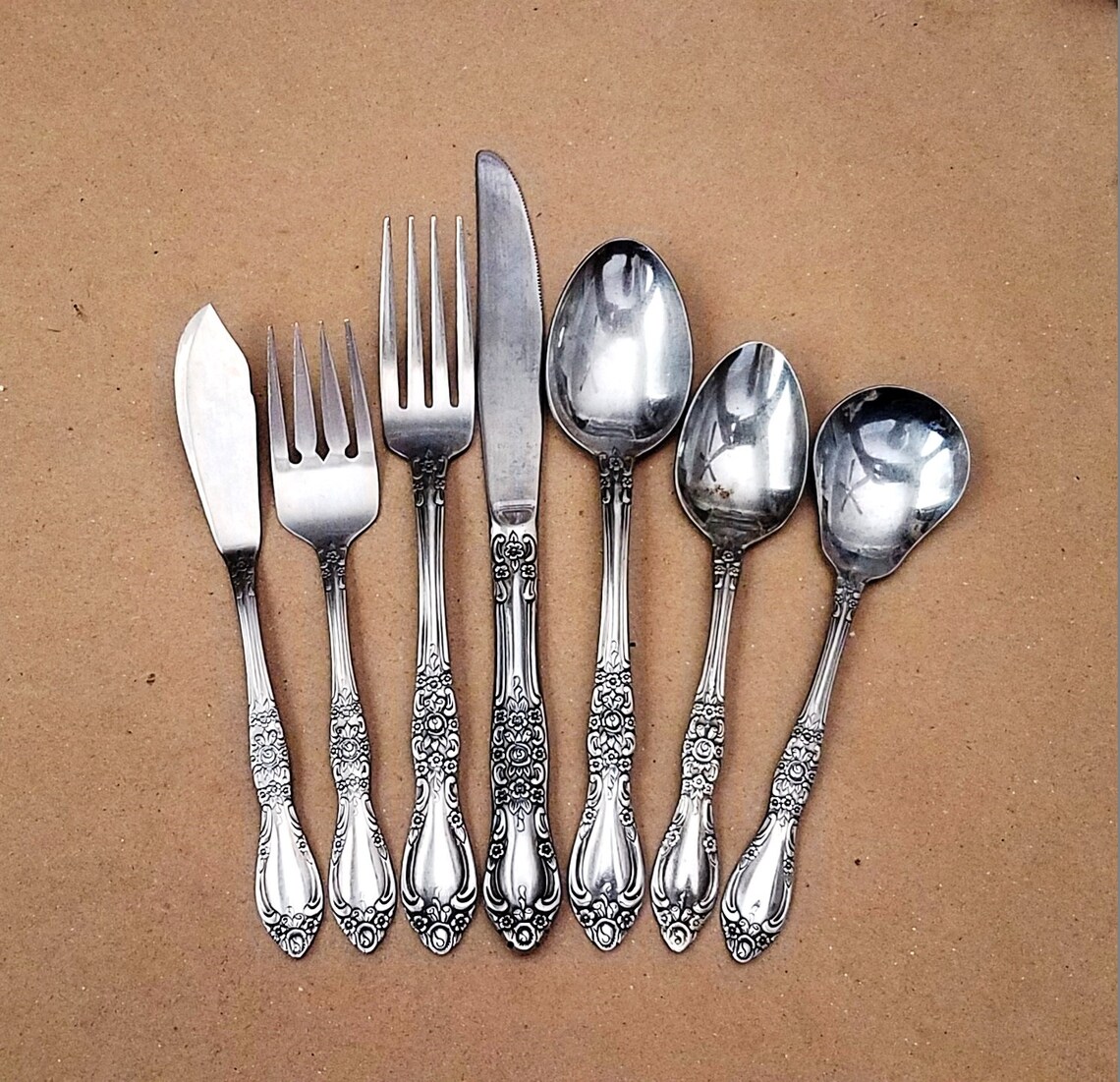 Northland Carolina Banbury Flatware Vintage Oneida Floral Etsy