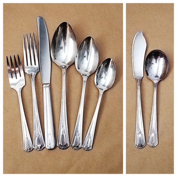 1935 SHELTON Silverplate Flatware, Choice Place & Serving, Kitchen