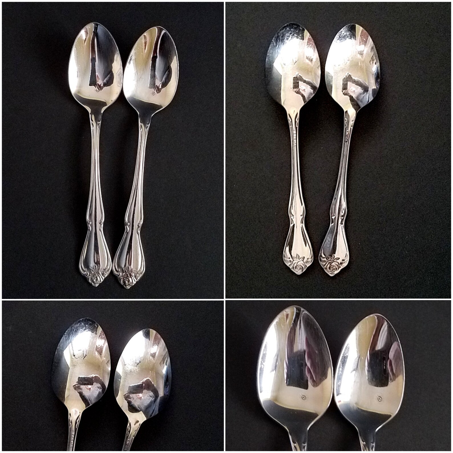 True Silverware Vintage ARBOR ROSE-TRUE Rose Stainless Flatware Silverware, Oneida ...