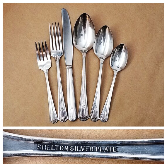 1935 SHELTON Silverplate Flatware, Choice Place & Serving, Kitchen