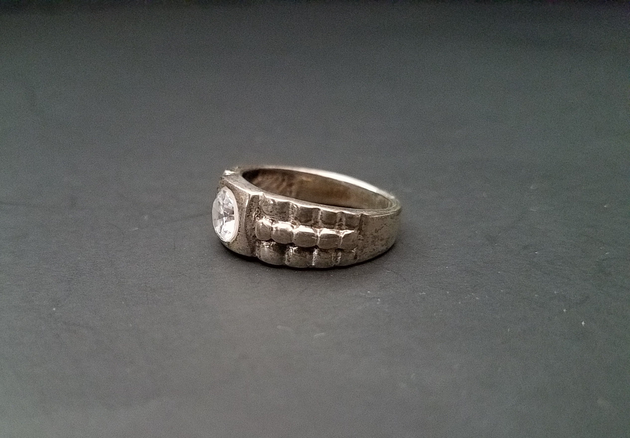web限定セール Vintage 925 11 Size Jewelry, Designer LIND Ring, Silver アクセサリー