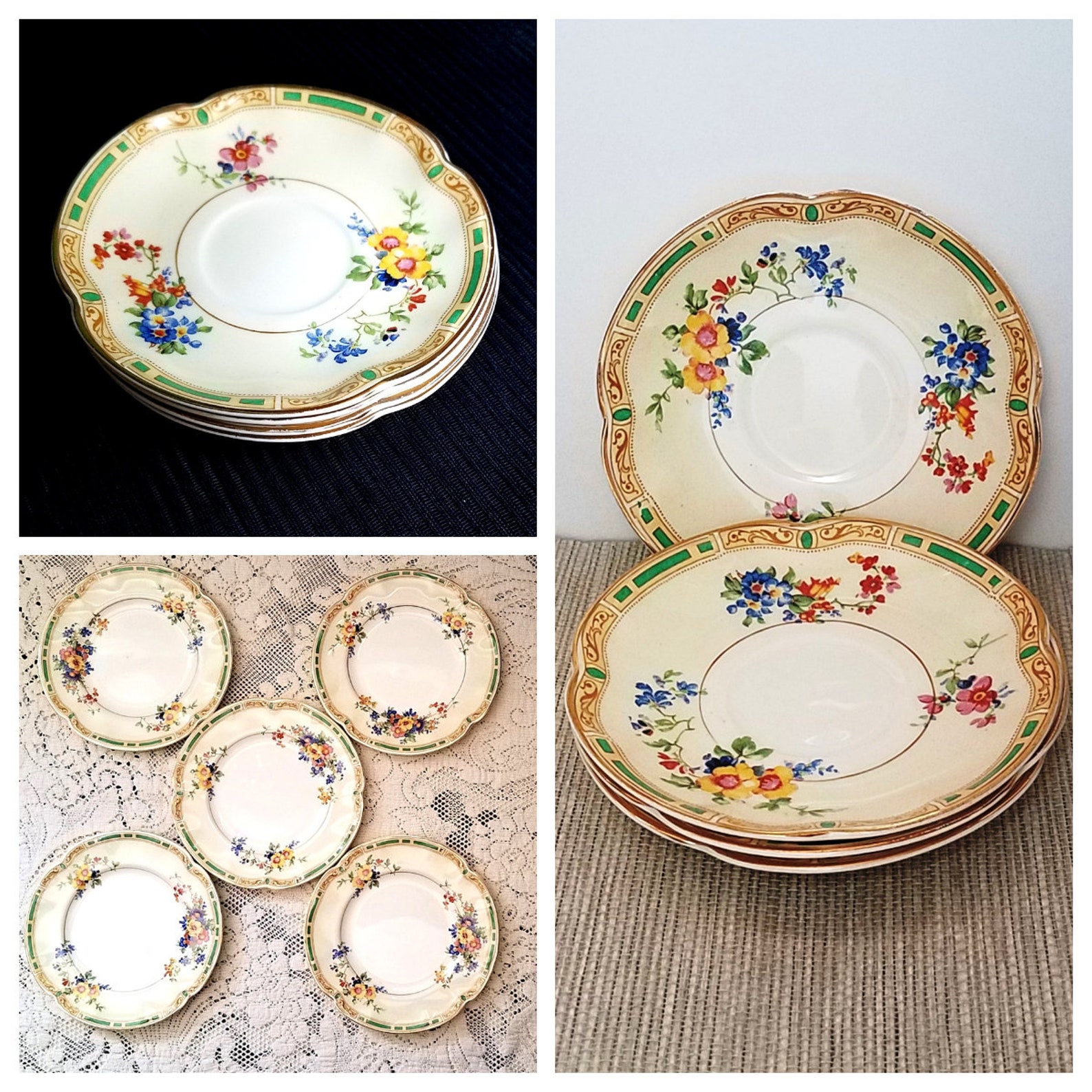 Johnson Bros Pareek China ROMANCE Pattern Saucer no Cup Etsy