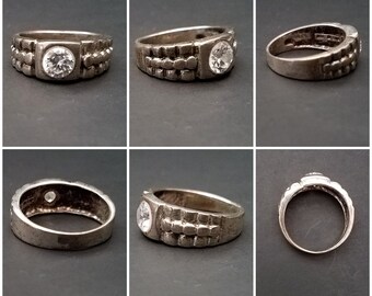 驚きの安さ Silver 925 Vintage Ring, 11 Size Jewelry, Designer LIND アクセサリー