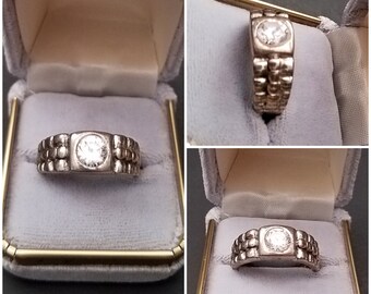 Vintage 925 Silver Ring, LIND Designer Jewelry, Size 11
