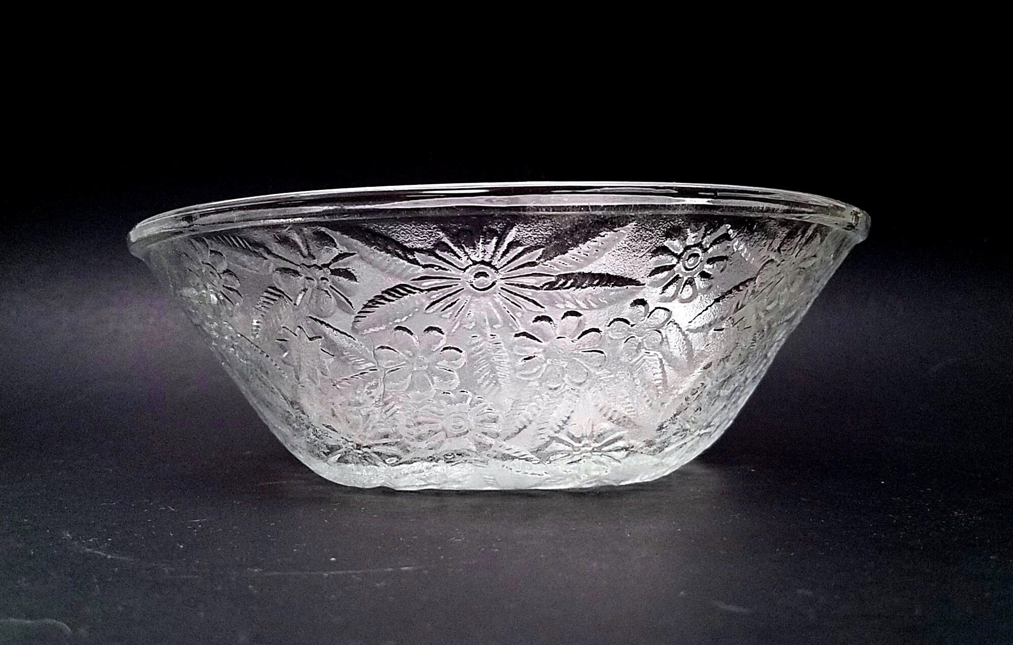 Home Decor Great Gift Kitchen Dining Serving Vintage Depression Glass 1930s Indiana Glass Pineapple Floral Serving Bowl Clear Crystal Home Decor Great Gift Kitchen Dining Serving Vintage Depression Glass 1930s Indiana Glass Pineapple Floral Serving Bowl Clear Crystal