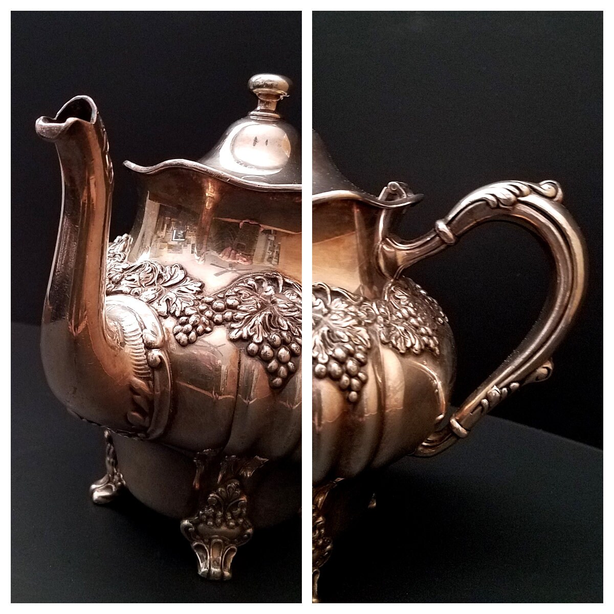 St Louis Silver Co Antique Teapot Quadruple Silverplate VERY RARE
