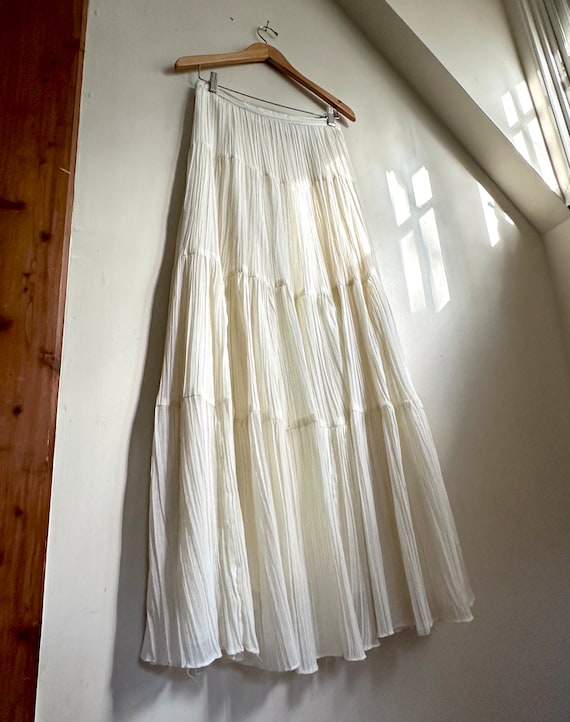 Vintage Gunne Sax Skirt Set: Semi Sheer Gauze Blo… - image 10