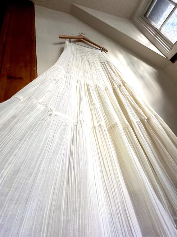 Vintage Gunne Sax Skirt Set: Semi Sheer Gauze Blo… - image 7
