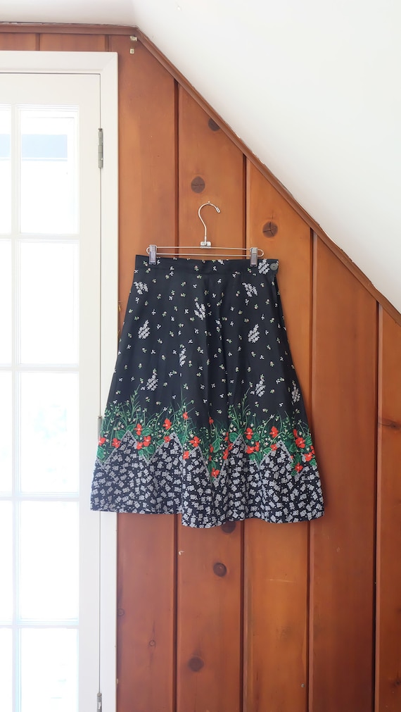 Vintage Gunne Sax Style Skirt | 1950s Fit & Flare