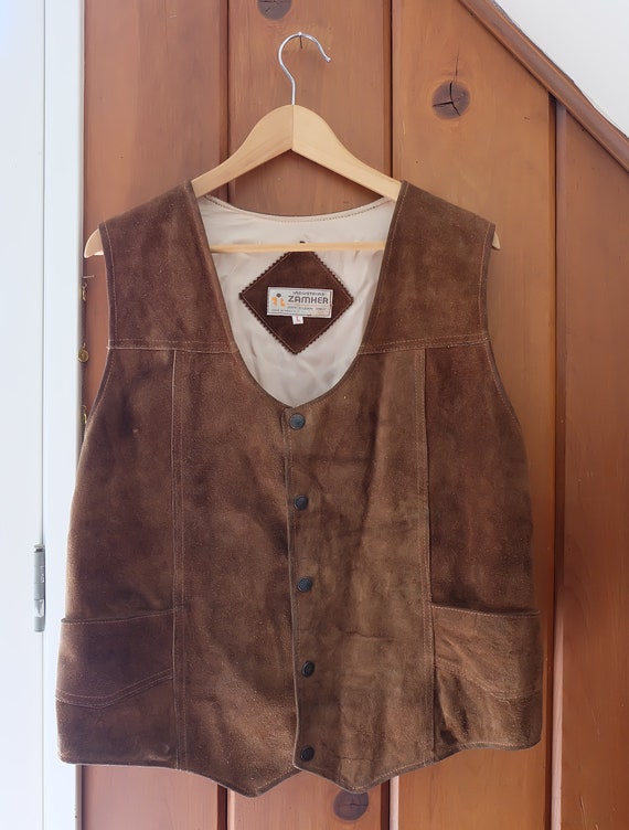 vintage suede vest