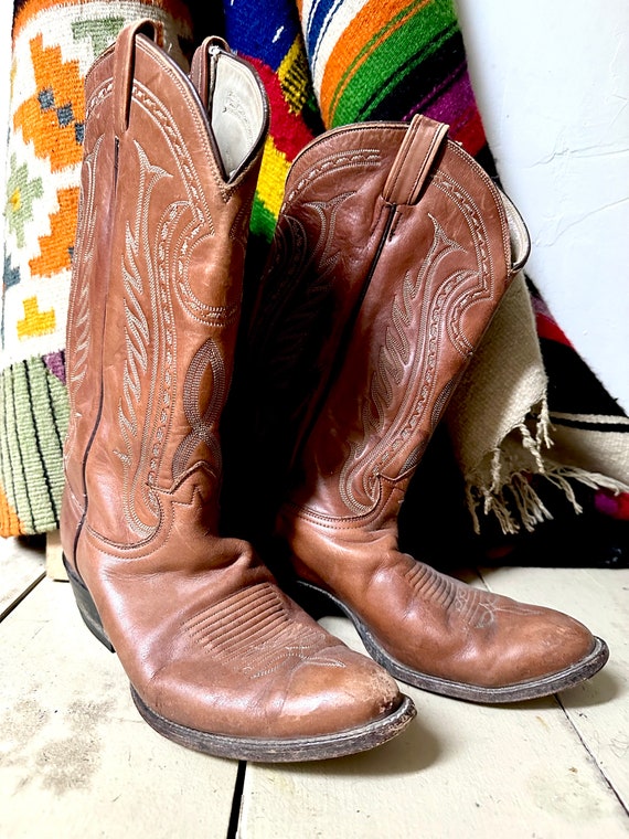 Vintage Tony Lama Cowboy Boots | Men's Vintage Co… - image 3