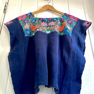 One-of-a-Kind Vintage Huipil Handmade + Hand Embroidered in Guatemala