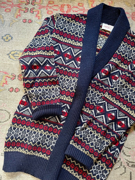Vintage Sweater | Unisex Vintage Cardigan Sweater… - image 2