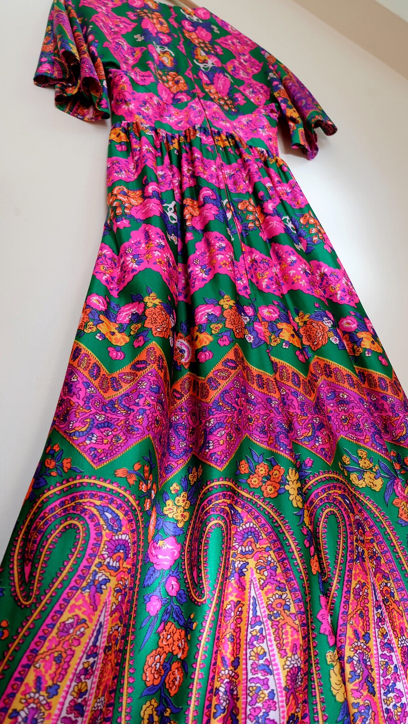 Vintage 1960s Maxi Dress Psychedelic 60s Dresses 1970s - Etsy