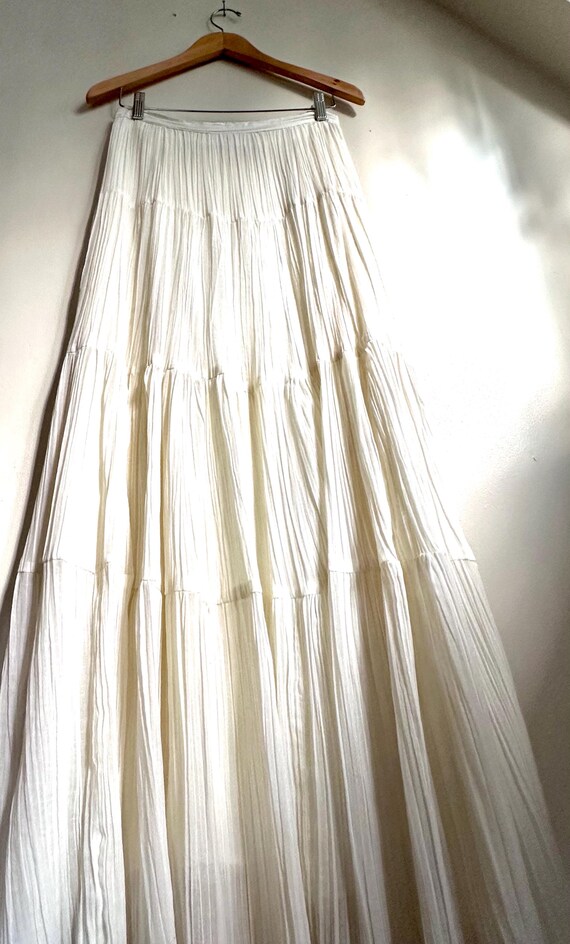Vintage Gunne Sax Skirt Set: Semi Sheer Gauze Blo… - image 8