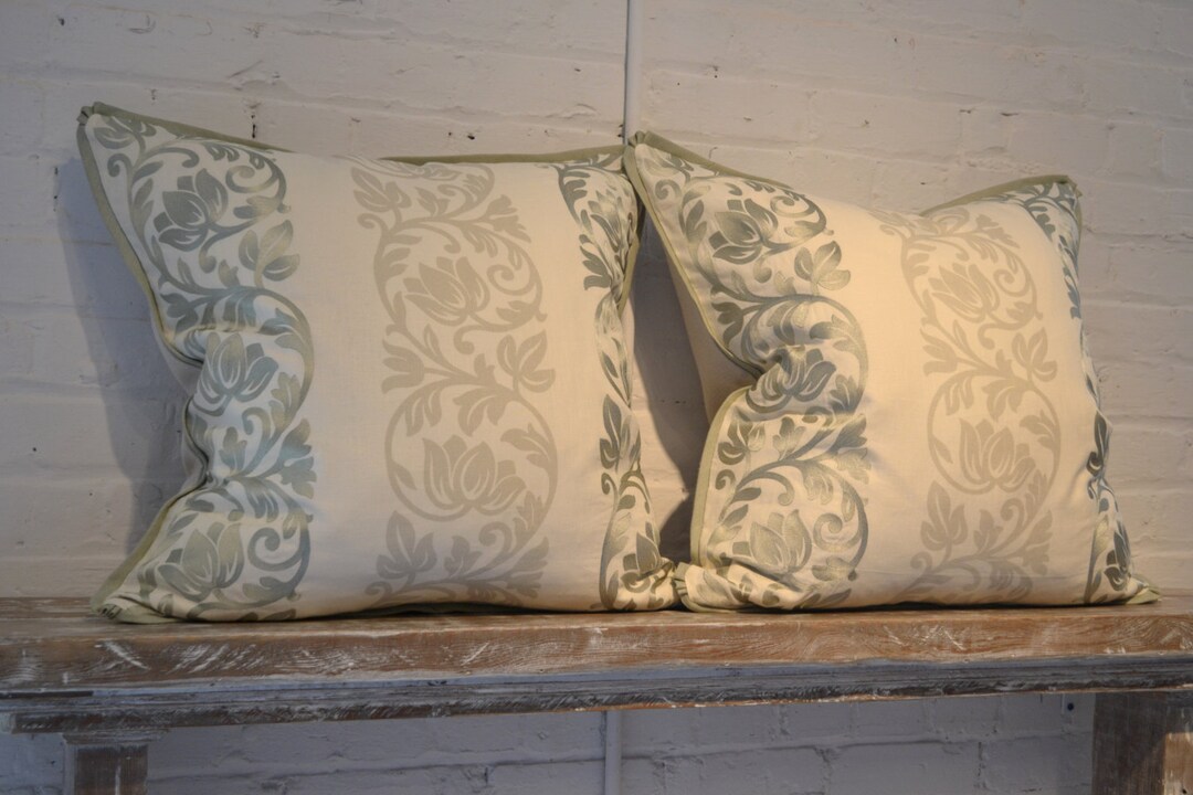 Jane Churchill Embroidered Linen Etsy