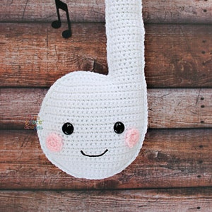 Music Note Crochet Pattern, Music Note Amigurumi Pattern, Music Note Kawaii Cuddler, Music Note Rag doll, Music Note Ragdoll, Kawaii Music