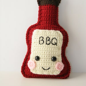 BBQ Crochet Pattern, BBQ Amigurumi Pattern, Barbecue Crochet Pattern, Barbecue Amigurumi Pattern, Barbecue Sauce Pattern, BBQ Sauce Pattern