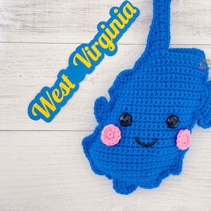 West Virginia State Amigurumi Plushie Crochet Pattern Kawaii Cuddler Ragdoll PDF Digital Download