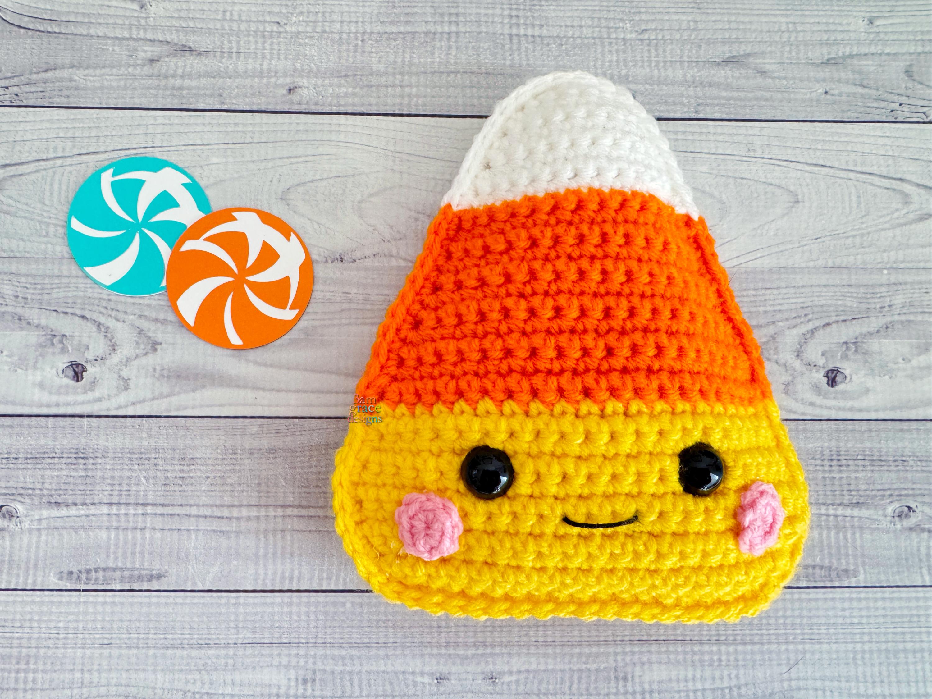 Candy Corn Amigurumi Plushie Crochet Pattern Kawaii Cuddler Ragdoll PDF ...