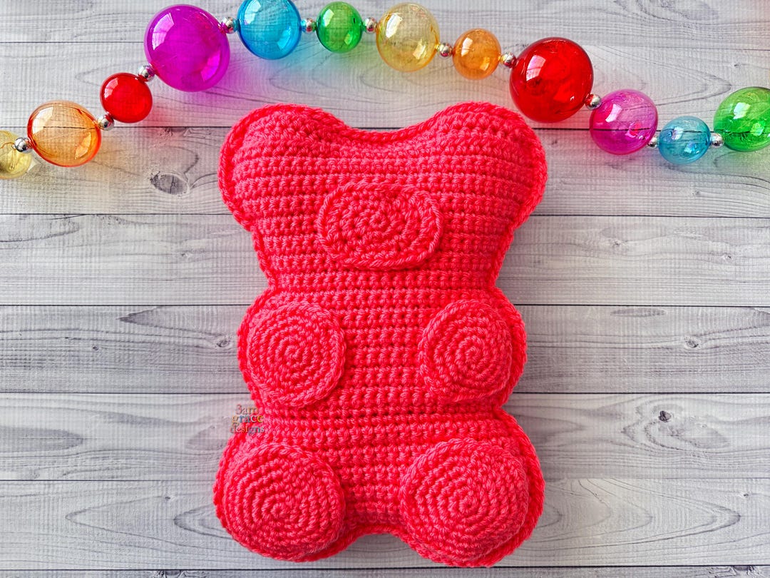 Gummy Candy Bear Amigurumi Plushie Crochet Pattern Kawaii Cuddler ...