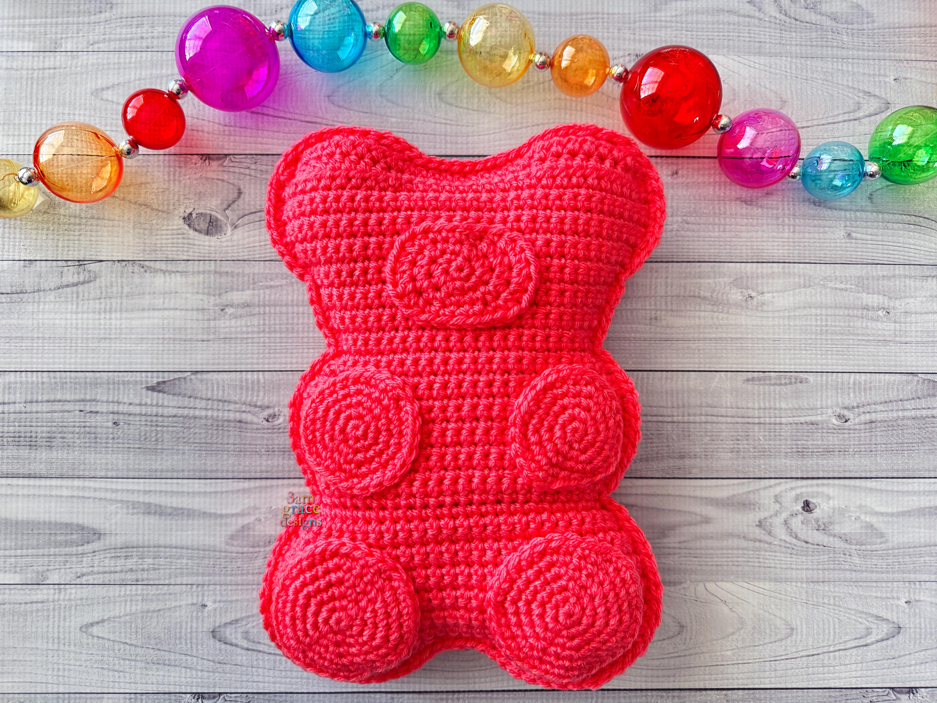 Gummy Candy Bear Amigurumi Plushie Crochet Pattern Kawaii Cuddler ...