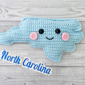North Carolina Crochet Pattern, North Carolina Amigurumi Pattern, North Carolina Kawaii Cuddler, North Carolina Rag doll, North Carolina