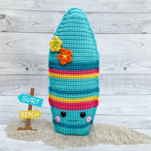 Deska surfingowa Amigurumi pluszowy wzór szydełkowy Kawaii Cuddler Ragdoll PDF Digital Download