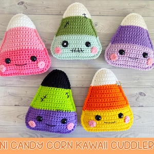 Candy Corn Amigurumi Plushie Crochet Pattern Kawaii Cuddler Ragdoll PDF Descarga Digital